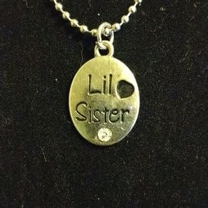 Lil Sister necklace on 18 inch chain